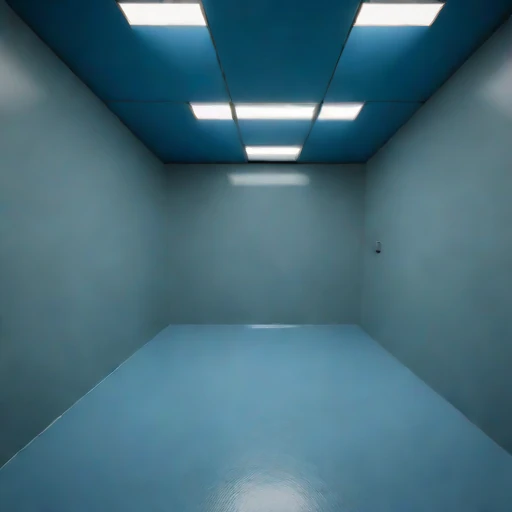 A rock-bolted rehearsal cell, photographed against a plain background