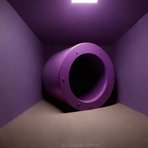 A rock-bolted rehearsal cell, photographed against a plain background