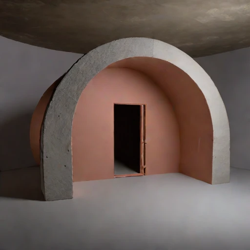 A rock-bolted rehearsal cell, photographed against a plain background