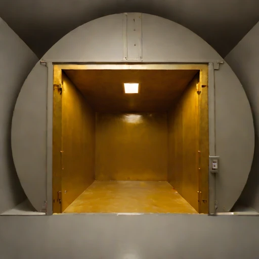 A rock-bolted rehearsal cell, photographed against a plain background