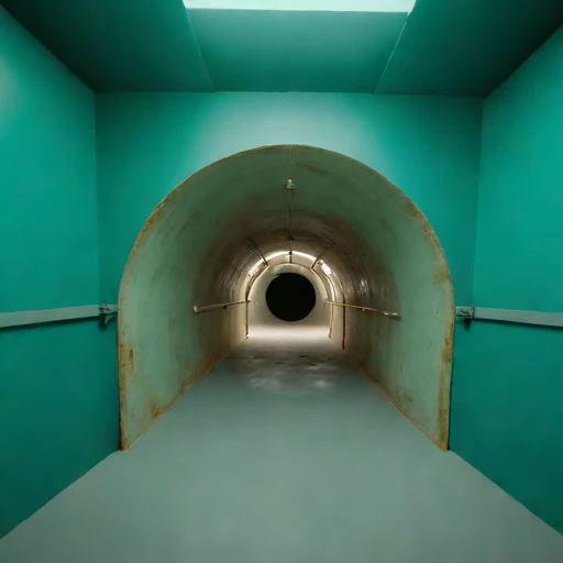 A ravelling-ground shoring bay, photographed against a plain background