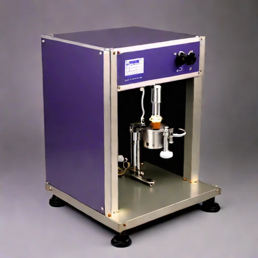 A rheopectic-stage strain stand, photographed against a plain background
