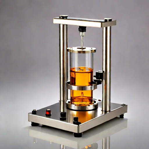 A rheopectic-stage strain stand, photographed against a plain background