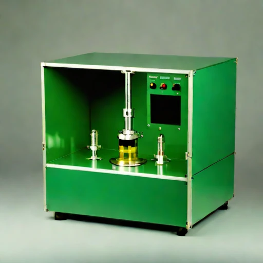 A rheopectic-stage strain stand, photographed against a plain background