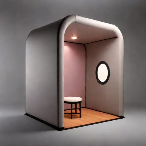A salt-dome acoustic vault, photographed against a plain background