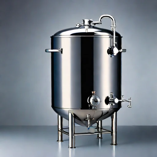 A speleothem-drip aging fermenter, photographed against a plain background