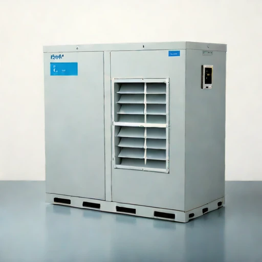 A seif-dune intake filter, photographed against a plain background