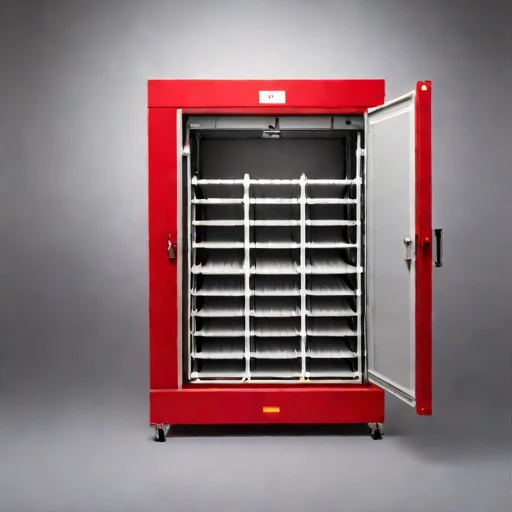 A serir-floor holding bin, photographed against a plain background