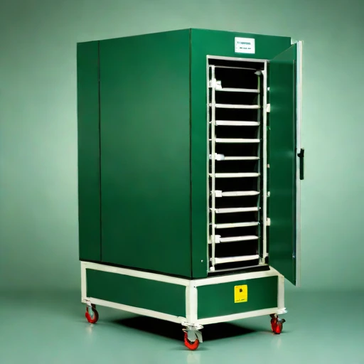 A serir-floor holding bin, photographed against a plain background