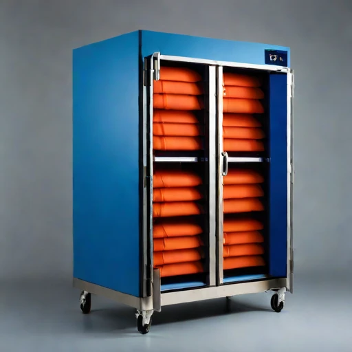 A serir-floor holding bin, photographed against a plain background