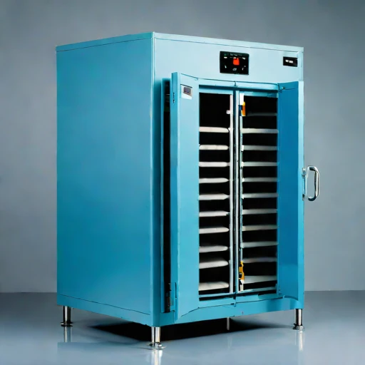 A serir-floor holding bin, photographed against a plain background