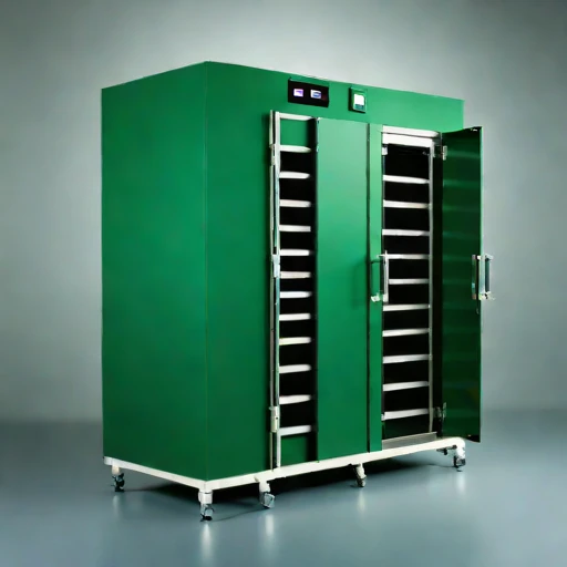 A serir-floor holding bin, photographed against a plain background