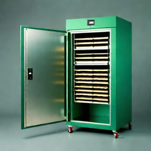 A serir-floor holding bin, photographed against a plain background