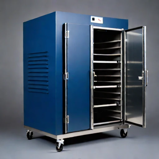 A serir-floor holding bin, photographed against a plain background