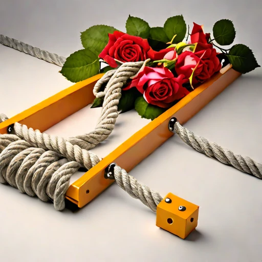 A serac-field rope hoist, photographed against a plain background