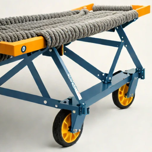 A serac-field rope hoist, photographed against a plain background
