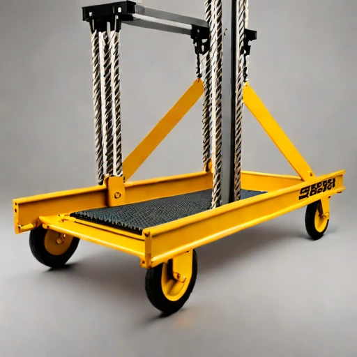A serac-field rope hoist, photographed against a plain background