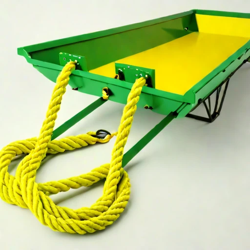 A serac-field rope hoist, photographed against a plain background