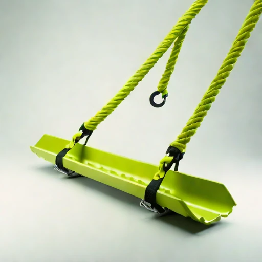 A serac-field rope hoist, photographed against a plain background