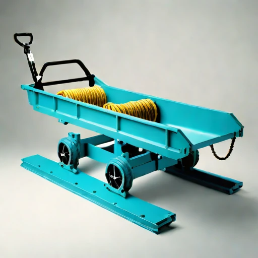 A serac-field rope hoist, photographed against a plain background