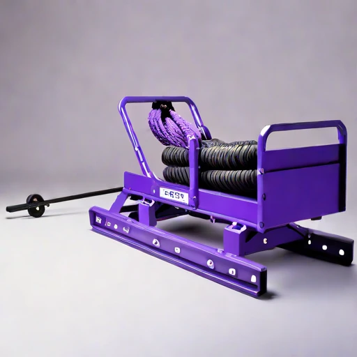 A serac-field rope hoist, photographed against a plain background