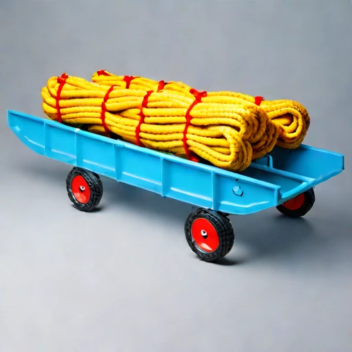 A serac-field rope hoist, photographed against a plain background