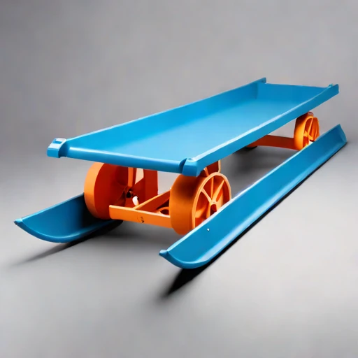 A sintered-firn sledge, photographed against a plain background