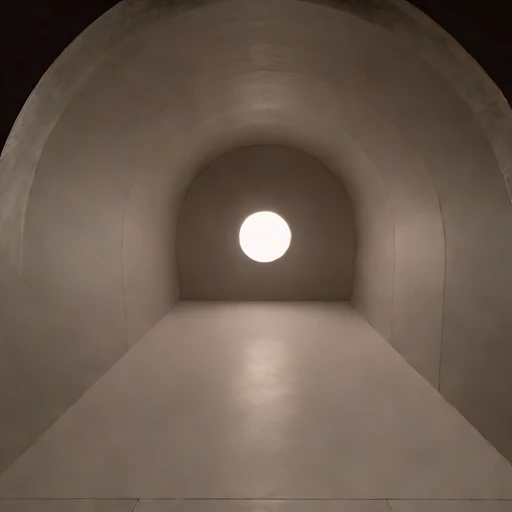 A stope-floor training hall, photographed against a plain background