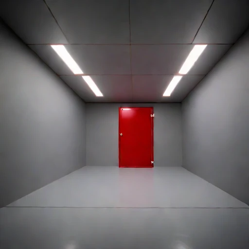 A stope-floor training hall, photographed against a plain background