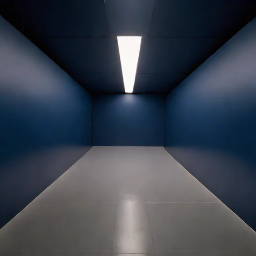 A stope-floor training hall, photographed against a plain background