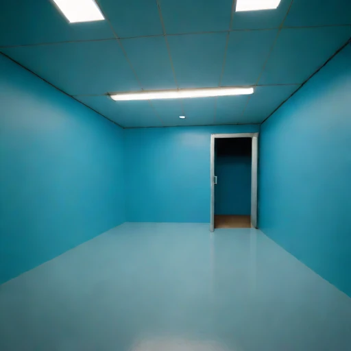 A stope-floor training hall, photographed against a plain background
