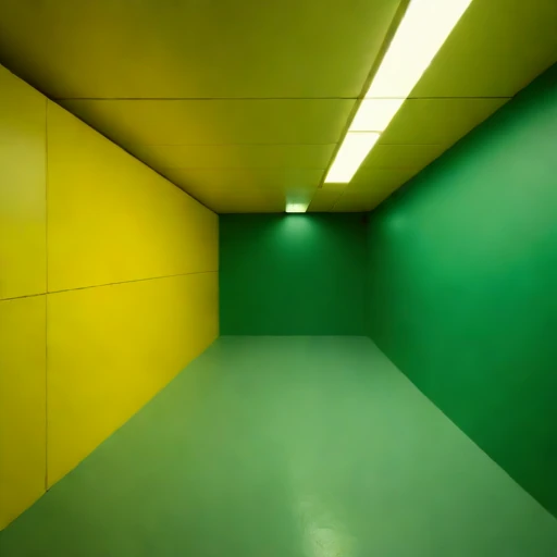 A stope-floor training hall, photographed against a plain background