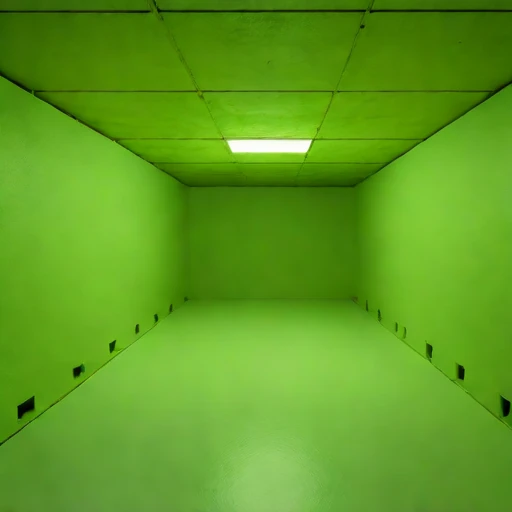 A stope-floor training hall, photographed against a plain background