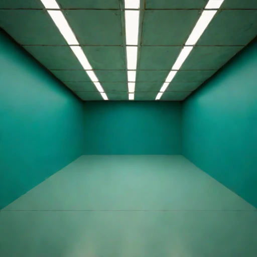 A stope-floor training hall, photographed against a plain background