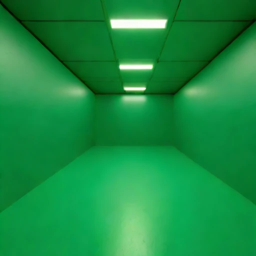 A stope-floor training hall, photographed against a plain background