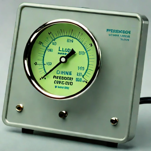 A slip-flow vacuum gauge, photographed against a plain background