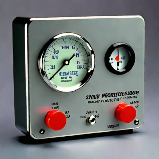A slip-flow vacuum gauge, photographed against a plain background