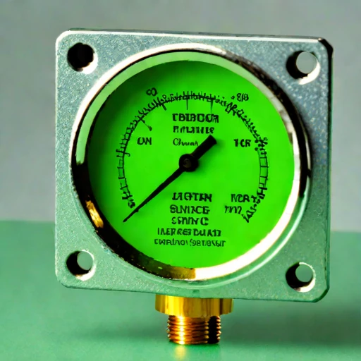 A slip-flow vacuum gauge, photographed against a plain background