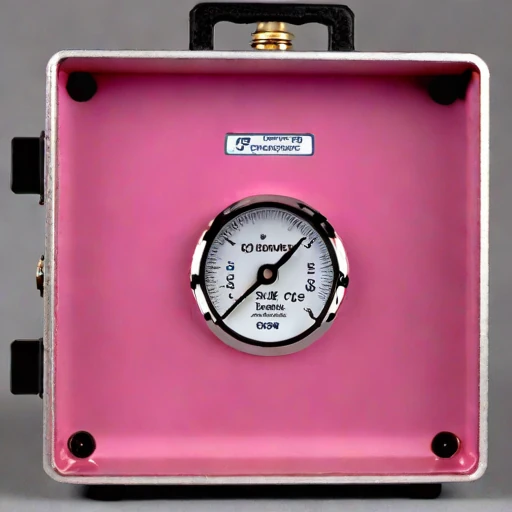 A slip-flow vacuum gauge, photographed against a plain background
