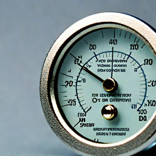 A slip-flow vacuum gauge, photographed against a plain background