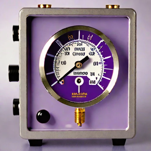 A slip-flow vacuum gauge, photographed against a plain background