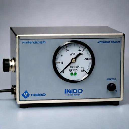 A slip-flow vacuum gauge, photographed against a plain background