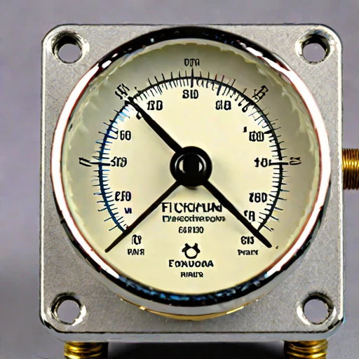 A slip-flow vacuum gauge, photographed against a plain background