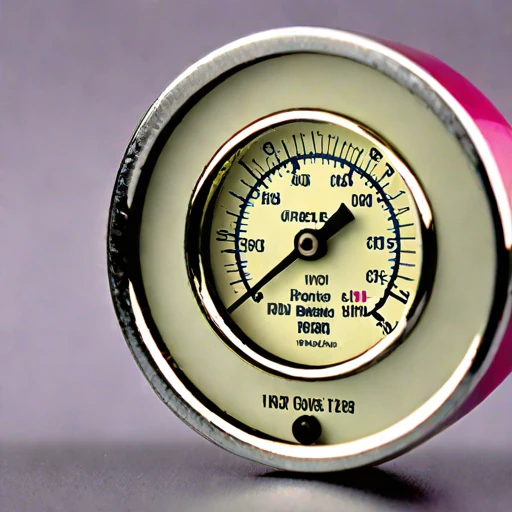 A slip-flow vacuum gauge, photographed against a plain background