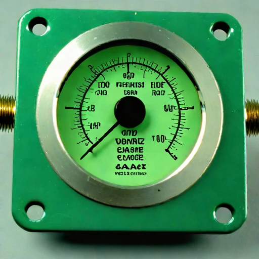 A slip-flow vacuum gauge, photographed against a plain background