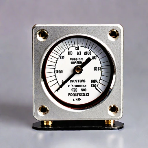 A slip-flow vacuum gauge, photographed against a plain background
