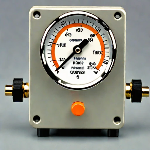 A slip-flow vacuum gauge, photographed against a plain background