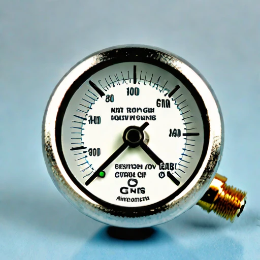 A slip-flow vacuum gauge, photographed against a plain background