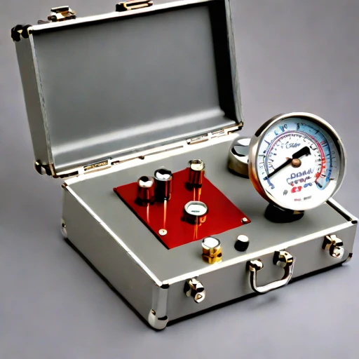 A slip-flow vacuum gauge, photographed against a plain background