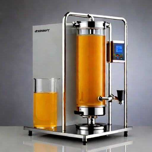 A salinity-gradient decanter, photographed against a plain background
